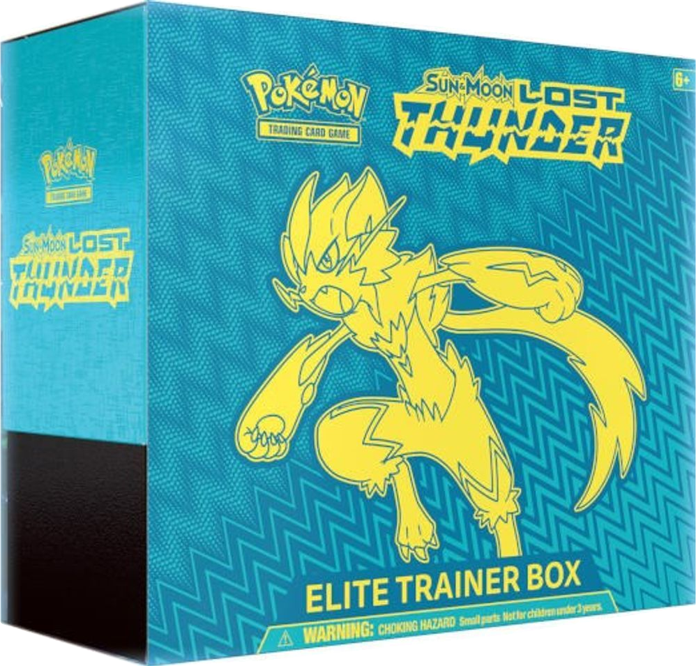 Tap to view the box up close Lost Thunder Elite Trainer Box