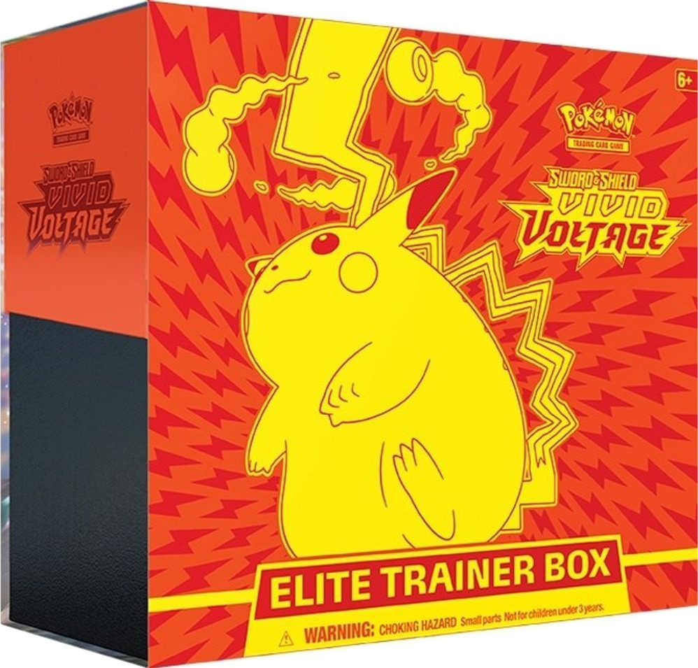 Tap to view the box up close Vivid Voltage Elite Trainer Box