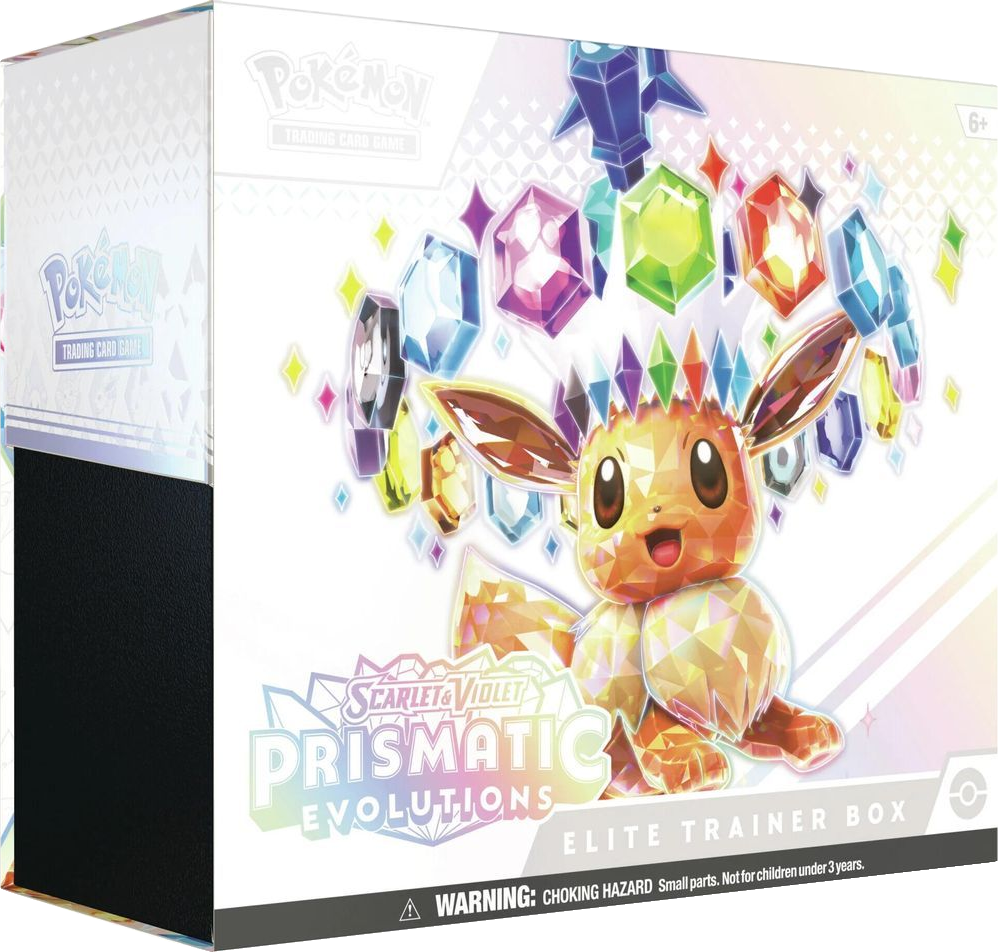 Tap to view the box up close Prismatic Evolutions Elite Trainer Box